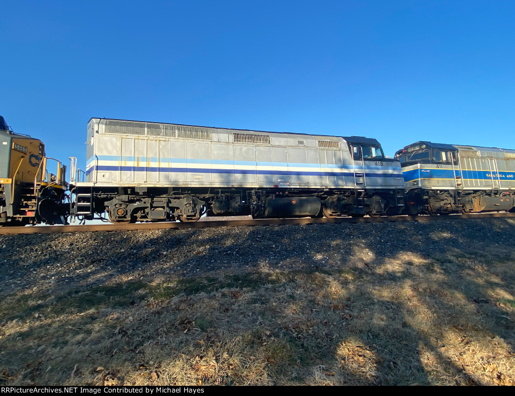 trailing dead in tow on a CSX freight train